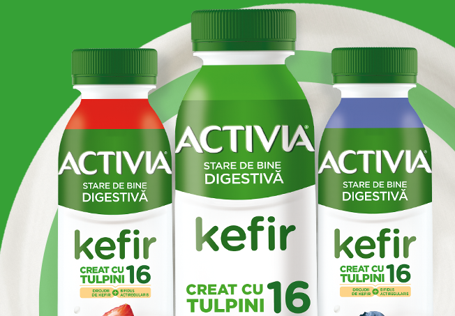 Produs nou de la Danone pe piața din România: producătorul lansează Activia Kefir 