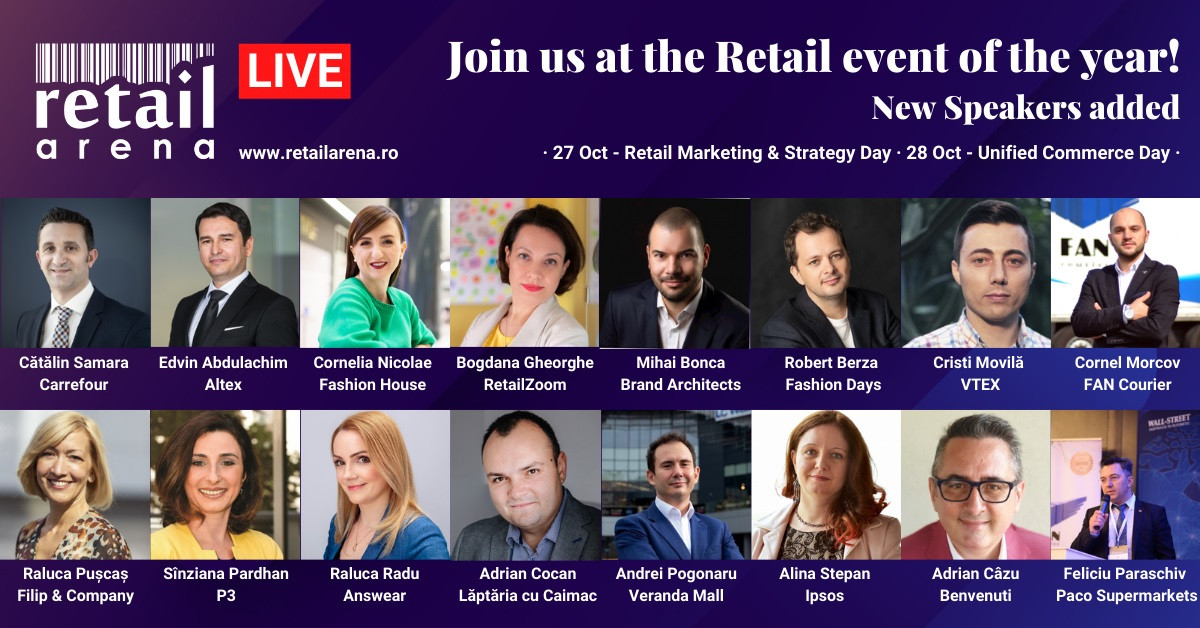 Noi speakeri confirmați la retailArena 2020 - RetailAboveCorona: Retailing in times of crisis